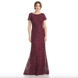 JS Collections Jolene Boat Neck Gown